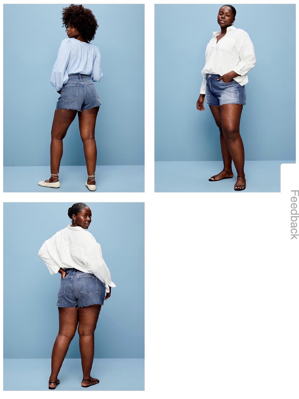 Classic OG High-Rise Denim Shorts - Light Blue